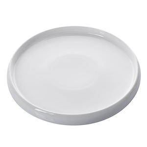 Venta al por mayor banquete blanco brillante vajilla de cerámica blanco placas ronda ~ - Product Image 2