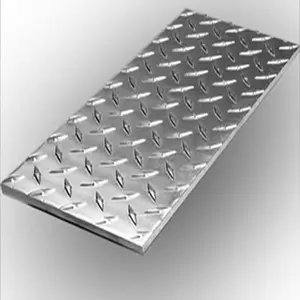 AA1100 Checkered Plate Thin Aluminum Diamond Sheets