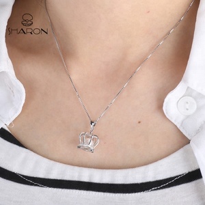 Ins — perles breloques en argent <span class=keywords><strong>Sterling</strong></span> 925, bijoux, couronne, <span class=keywords><strong>cage</strong></span> à perles pour filles, tendance, vente en gros - Product Image 6