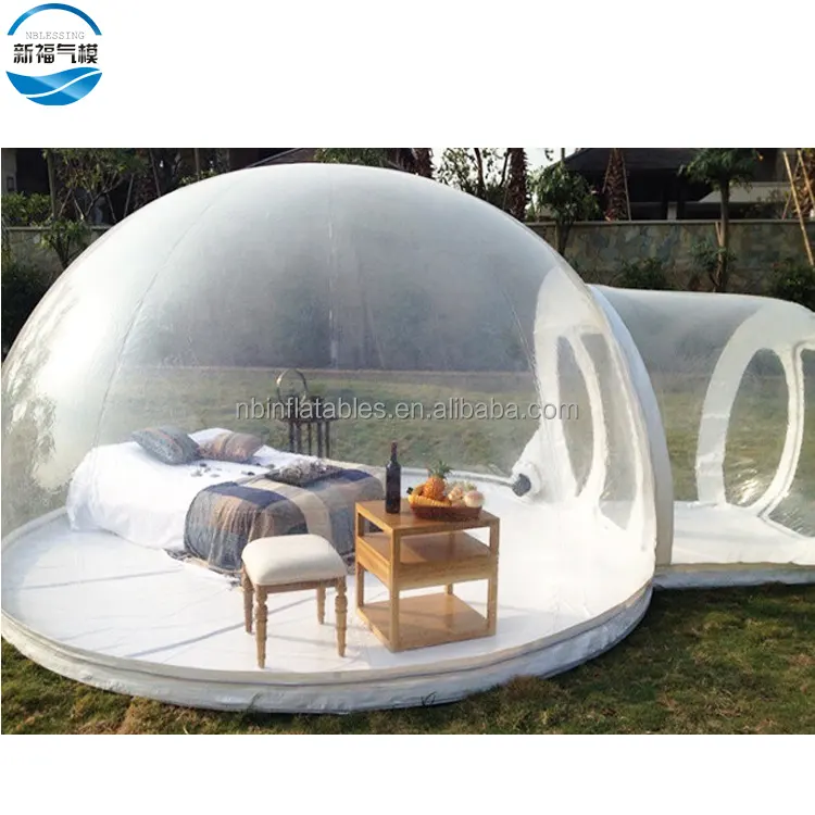 Outdoor Bubble Zelt/aufblasbare Auto abdeckung, aufblasbare Clear Bubble Lodge Zelt Camping Jurte Zelt zu vermieten