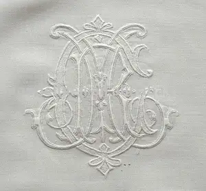 monogrammed linen napkin bedsheet table cloth hometextile