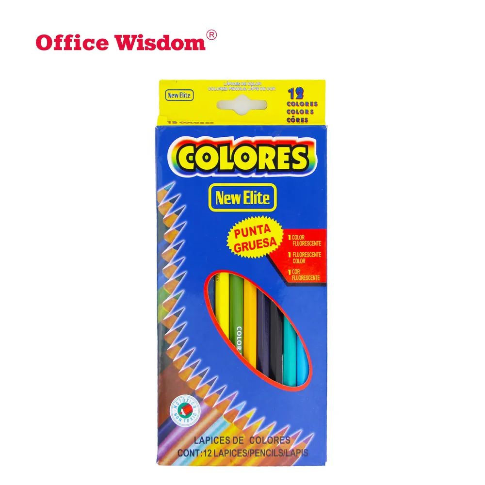 우수한 목제 예술가 나무로 되는 착색된 연필, 성인 그림물감 책을 위한 색깔 연필 세트