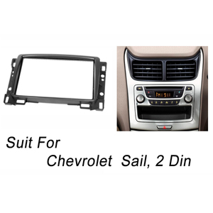 Double Din Fascia for Chevrolet <strong>Sail</strong> 2010 up Radio DVD Stereo Panel Dash Mount Install Trim Kit Bezel Frame Mask - Product Image 2
