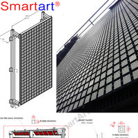 Panneau de façade extérieur en aluminium revêtu de poudre