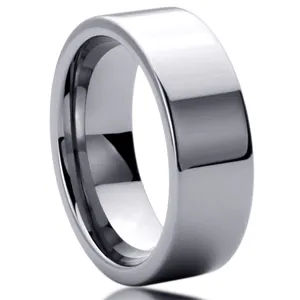 Design your own 8mm polished blank 316L stainless steel rings for engrave