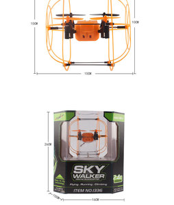 RC Quadcopter <span class=keywords><strong>Mini</strong></span> <span class=keywords><strong>Drone</strong></span> Ball 1336 2,4 GHz 4CH Fly Ball 3D Flip Roller RC Helicóptero Juguetes Sky Walker VS Wall Car - Product Image 6