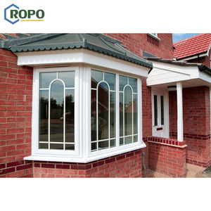 Fenêtre en aluminium à double vitrage en forme de <span class=keywords><strong>baie</strong></span>, style européen, avec installation en PVC, <span class=keywords><strong>prix</strong></span> compétitif - Product Image 2