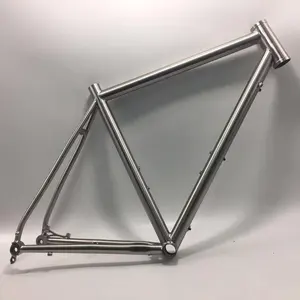 Waltly light weight titanium road bike frame with standard post mount disc brake