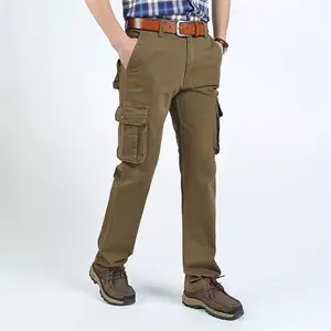 Rắn Nhuộm 100% COTTON TWILL KHAKI Vải Cho Quần