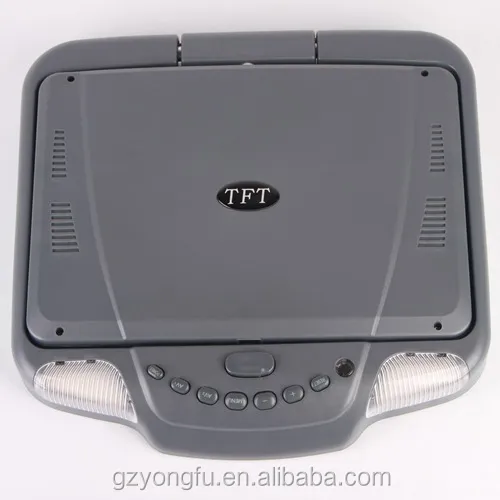 ขายส่ง 11 นิ้ว TFT LCD พลิก roof mount รถวิทยุจูนเนอร์ทีวีจอภาพ headrest monitor