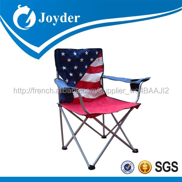 Drapeau imprimé pliage plage / chaise de Camping