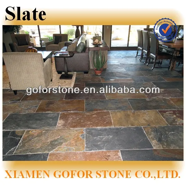 Outdoor Slate Stepping Stones, Dieptepunten Natuurlijke Leisteen Vloeren