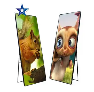 Indoor Outdoor P4 P5 LED Poster Standee Display Poster Frame
