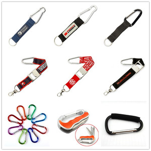 Porte-clés personnalisé en or de petite taille, <span class=keywords><strong>mousqueton</strong></span> à fermoir à pression, outil en <span class=keywords><strong>aluminium</strong></span> en forme de D, <span class=keywords><strong>mousqueton</strong></span> d'escalade - Product Image 6
