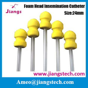 Jiang desechable veterinaria ganado conveniente/práctico catéter de inseminación semen con <span class=keywords><strong>el</strong></span> paquete individual - Product Image 2