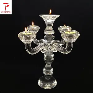 Home Decor Crystal Decoration Candle Holder Christmas glass ornaments candlestick