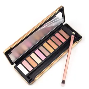 Palet Eyeshadow 12 Warna Romantis, Pigmen Tinggi Pribadi dengan Cermin dan Kuas