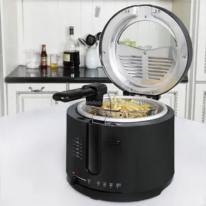 XJ-10304 2,5 L Ronde Vorm Mini Friteuse Elektrische Friteuse