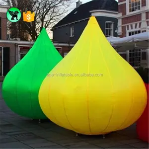 Cone inflável colorido de luzes de led, barato preço da gota da água luzes de led para decoração da festa st120