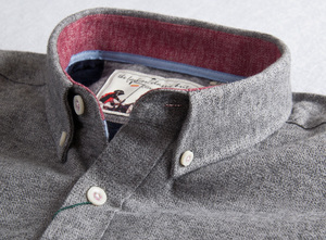 <span class=keywords><strong>Camicia</strong></span> in Flanella Personalizzata all'Ingrosso, Cotone Spazzolato, Calda per l'Inverno, con Ricamo, Tinta Unita per <span class=keywords><strong>Uomo</strong></span> - Product Image 3