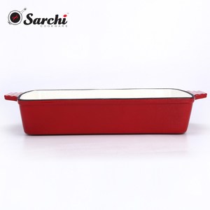 Sartén para asar de hierro fundido esmaltado para Chef, clásica, lasaña - Product Image 3