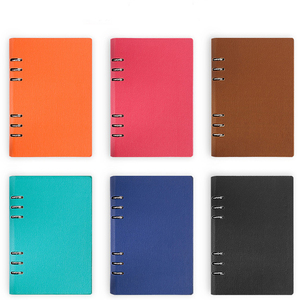 Cao cấp tùy chỉnh A5/A6 da ràng buộc chất kết dính máy tính xách tay 6-Ring ràng buộc chất lượng lá lỏng bơm lại cho món quà Cách sử dụng - Product Image 2