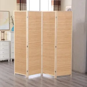 Bamboo hanging screen room divider