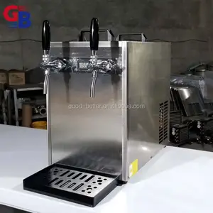 GB104012 Hot selling new model two taps countertop beer cooler with temperature display