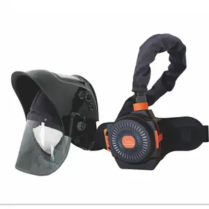 air fed electronic welding helmet with ventilation