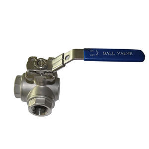 1,5 pulgadas de acero inoxidable <span class=keywords><strong>3</strong></span> vías válvula de bola 1 <span class=keywords><strong>2</strong></span> - Product Image 1