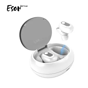 कान में Eson शैली शीर्ष बेच सक्रिय सिरी माइक्रोफोन V5.0 मिनी चार्ज मामले के साथ सही मायने में ब्लूटूथ इयरफ़ोन वायरलेस Earbuds