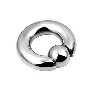 Small order accepted large size 12g stainless steel ball closure rings piercings jewelry wholesale