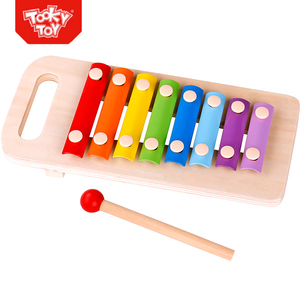 ชุดของเล่นไม้ดึงเล่นรูปช้าง พร้อมเครื่องดนตรีไซโลโฟนและบล็อก - Product Image 3