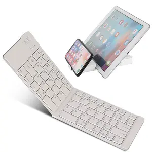 Wiederauf ladbare BT Wireless Falt tastatur Tragbare Mini Faltbare Wireless BT Tastatur für iPad