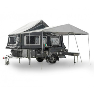 Remorque de camping personnalisée en chrome avec roues - Product Image 5