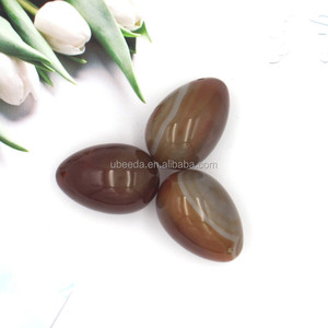 Makul fiyat delinmiş çakra şifa taşları kırmızı Carnelian Yoga yumurtaları - Product Image 3