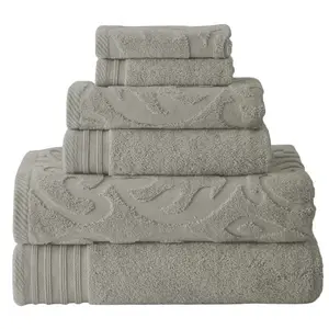 Jacquard Cotton Bath Towel Custom Emboss Towel Luxury Hotel Spa Towel Set