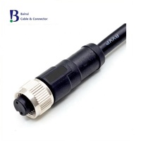 Connecteur femelle M12 à 5 broches en cuivre, capteur circulaire étanche IP67, câble d'alimentation DIN pour automatisation industrielle, surmoulé, Code 4A 12V