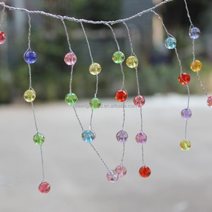 Arrangement de mariage Coloré <span class=keywords><strong>Mini</strong></span> Rondelle Perles De Chaîne avec des Argent <span class=keywords><strong>Fer</strong></span> Threading - Product Image 3