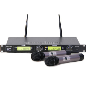 2 troughs UHF home wireless condenser microphones system's wireless boom microphone price YU21-YARMEE - Product Image 1