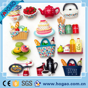 Une série d'articles de <span class=keywords><strong>cuisine</strong></span> <span class=keywords><strong>pas</strong></span> <span class=keywords><strong>cher</strong></span> personnalisé 3d polyresin/résine aimant réfrigérateur aimant - Product Image 2