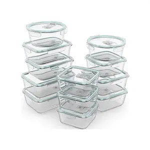 China Supplier custom OEM borosilicate glass food storage container Wholesale