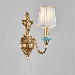 골동품 황동 구리 인테리어 벽 조명 램프 벽 sconce