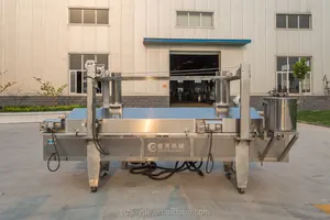 Fish Meat Ball Making Continuous Frying Machine Fryer Supplier For Fish Tofu