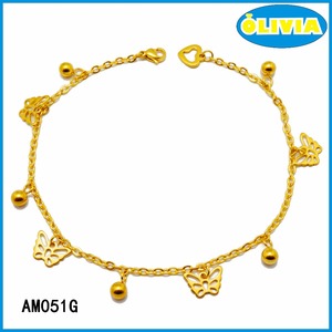 Olivia bisutería encantos afortunados verano tobillo pulsera tobillera de oro fino - Product Image 6