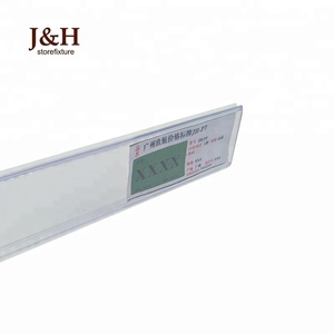 27mm tùy chỉnh siêu thị kệ trong suốt cứng nhựa giá chủ dữ liệu dải hiển thị Acrylic dấu hiệu nhựa rõ ràng nhãn - Product Image 5