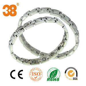 <span class=keywords><strong>2000</strong></span> <span class=keywords><strong>Gauss</strong></span> Meilleur Bracelet magnétique Hommes Or Argent Acier inoxydable - Product Image 3