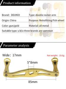 탄소 섬유 낚시 릴 핸들 고무 손잡이 탄소 섬유 프레임 베이트 캐스팅 피팅 교체 부품 - Product Image 4