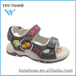 El último chico tobillo PU <span class=keywords><strong>sandalias</strong></span> peep-toe velcro adolescente sandalia - Product Image 3