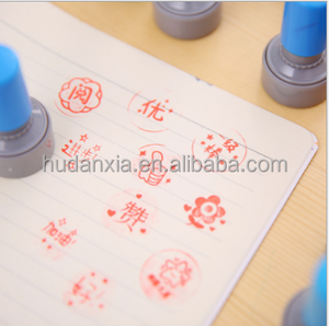 Fotosensibile timbro cartone animato per <span class=keywords><strong>bambini</strong></span> sigillo sigillo ricompensa incoraggiare inchiostro studente di cancelleria inciso capitolo timbro di plastica - Product Image 4